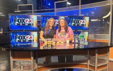 ISOK teacher Lisa Stiefel at Fox 23